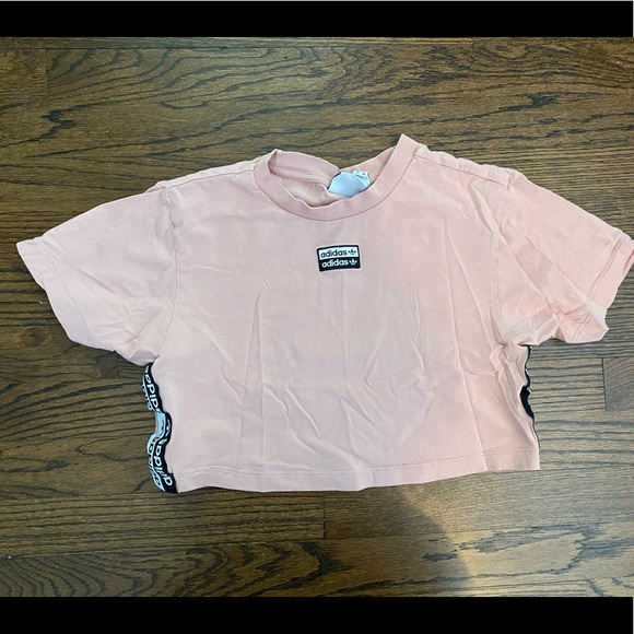 adidas Tops - URBAN OUTFITTERS ADIDAS PINK CROP TOP NEVER WORN!!